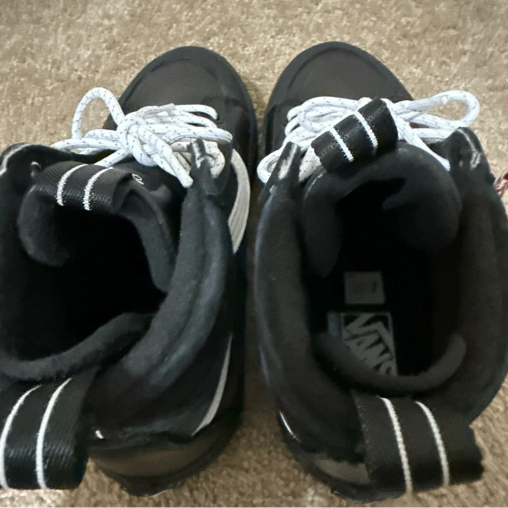 VANS Sk8-Hi MTE- Shoes - High Top Black Glitter Suede Men’s 8.5 Women’s 10 - Picture 6 of 12